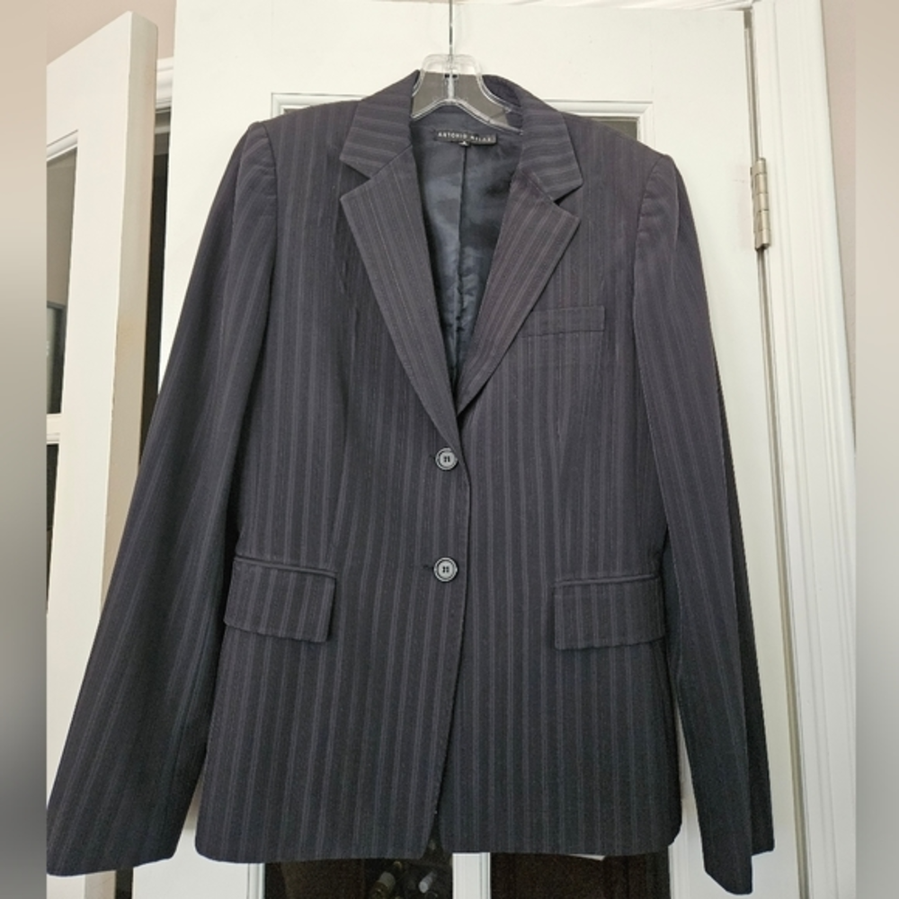 Antonio Melani Women's Notched Collar pinstripe blazer‎ size 8